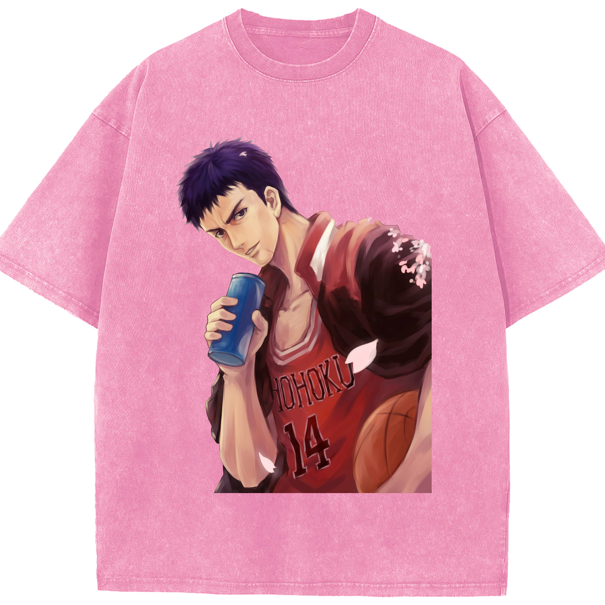 （画像用） SLAM DUNK／スラムダンク 綿100% ヴィンテージ風 半袖Tシャツ（フロントプリント）